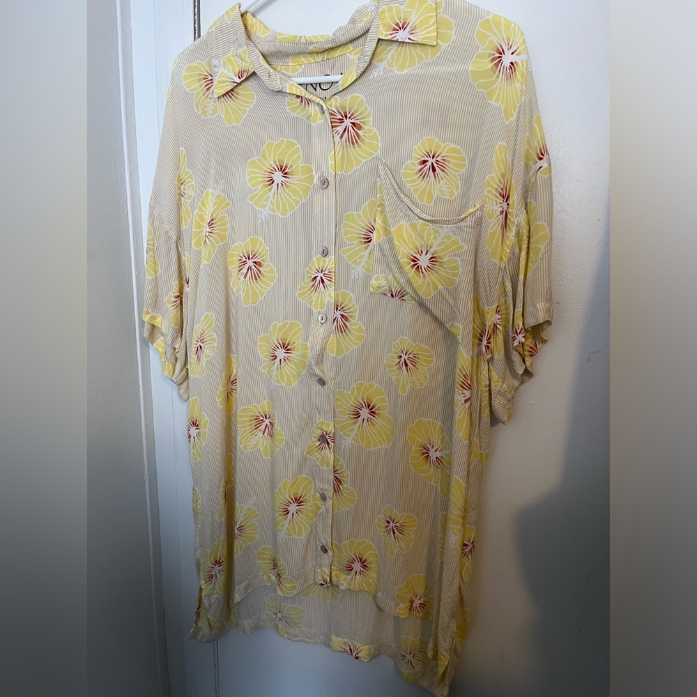 Benoa yellow hapa shirt